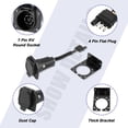 thumbnail image 4 of Unique Bargains 4 Pin to 7 Pin Trailer 4  Wire Plug Hitch Light Trailer Wiring Harness Extender Reverse Plug with Mounting Bracket, 4 of 8