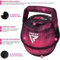 thumbnail image 4 of RDX Kettlebell Weights Sandbag with Handle, Fitness Strength Training Weight Lifting Bodybuilding Workout, Swings Squats Snatch Deadlift Thruster, Available In 4 6 8 10 12KG, 4 of 5