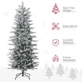 thumbnail image 4 of HOMCOM 6' Flocked Arctic Fir Artificial Christmas Tree w/ 250 Clear Lights, 4 of 10