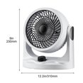 thumbnail image 3 of Wzzjkit Desk Fan Small Fan Desktop Electric Fan Desktop Small Large Wind Ultraquiet Office Desk Portable Student Fan Long Version High-speed Concentrated Engine Wide-angle, 3 of 7