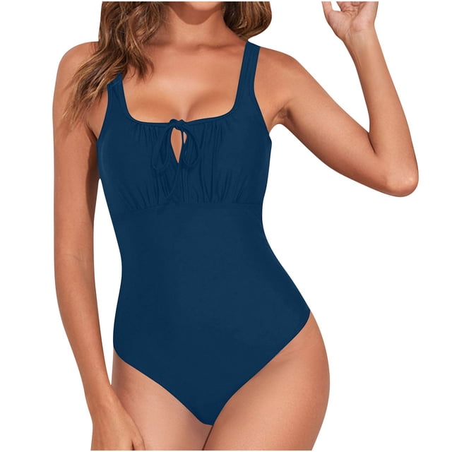 Tauxra Maillot de Bain une Pièce pour Femmes, Couleur Unie, Robe de Bain Modeste avec Jupe, Maillot de Bain à Jupe, Contrôle du Ventre, Tenue de Plage pour Vacances