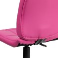 thumbnail image 3 of Mid-Back Pink Quilted Vinyl Swivel Task Chair, 3 of 9