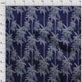thumbnail image 4 of oneOone Georgette Viscose Blue Fabric Tropical Palm Tree Fabric For Sewing Printed Craft Fabric By The Yard 42 Inch Wide, 4 of 4