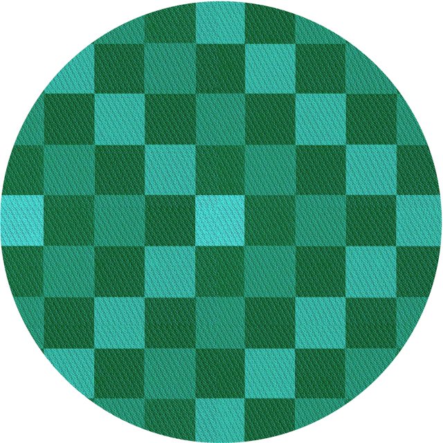 Ahgly Company Tapis d'Intérieur Lavable en Machine Carré Vert Forêt Transitionnel, 3 Pieds Carré