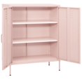 thumbnail image 2 of vidaXL Storage Cabinet Pink 80x35x101.5 cm Steel, 2 of 5
