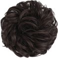 thumbnail image 2 of FESHFEN Chignon Désordonné Pièce de Cheveux Chignon Épais Chouchous Synthétiques Brun Moyen Ondulé Queue de Cheval Extensions de Cheveux pour Femmes Filles 1PCS, 2 of 5