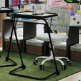 thumbnail image 2 of Homy Casa Adjustable Kids Desk and Chair Set, Foldable Game Table with Soft Top and Swivel Chair with Wheels, 2 of 10