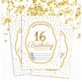 thumbnail image 2 of Darling Souvenir White Birthday Invitation Card Printable Fill or Write In Blank Invites Party Supplies Pack Of 28 5 x 7 Inches, 2 of 5