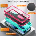 thumbnail image 4 of for Samsung Galaxy S22 5G Case, Samsung Galaxy S22 5G Phone Case with Built in Kickstand, Shockproof/Dustproof/Drop Proof Heavy Duty Military-Grade Rugged Protective Cover for Samsung Galaxy S22 5G, 4 of 8