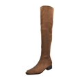 thumbnail image 1 of TIEVOSA Women's High Boots Stylish Pointed Toe RuffLED Knee High Fashion Boots Mid Heel Riding Boots for Casual Wear Design for All Seasons, 1 of 9