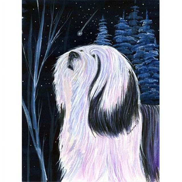 Carolines Treasures SS8348CHF Tibetan Terrier Flag Canvas - House Size