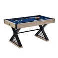 thumbnail image 1 of 5 ft Brooks Drop Pocket Pool Table, Billiard Ball and Cue Stick Set Included, by Barrington Billiards, 1 of 7