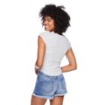 thumbnail image 3 of No Boundaries Women's Rib Henley Tee, 3 of 6
