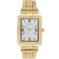 thumbnail image 1 of U.S. Polo Assn. Women’s Gold Rectangular Crystal Accent Watch, 1 of 3
