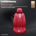 thumbnail image 4 of Maidao Car Seat Covers Leather Set for toyota for Matrix 2003-2008 5 Seats Airbag Compatible Water Resistant Front Rear Cushion Protector Red, 4 of 9