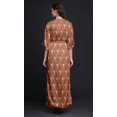 thumbnail image 4 of Bimba Robe Maxi à Facettes en Rayonne Triangle Géométrique Taille Smockée Imprimée Fente Latérale pour Femme-TTTG, 4 of 6