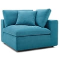 thumbnail image 4 of Modway Commix 6 Piece Down Filled Overstuffed Sectional Sofa Set in Teal, 4 of 10
