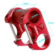 thumbnail image 4 of Tignapoo Aluminum Alloy Dual Handlebar Stem for Folding Bikes, Adjustable 25.4mm Fork, Lightweight and Durable, Available in Various Colors Including Gold, Perfect for Mountain and Road Bicycles, 4 of 5