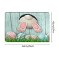 thumbnail image 3 of Easter Day Door Mat - Durable Front Door Mat - Bath Rug Super Absorbent Quick Dry - Rubber Backing Non Slip Washable Bathroom Floor Mats -Green 16x24 IN, 3 of 8