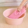 thumbnail image 2 of Dvruxg Mini Plastic Washboard Washing Board Shirts Cleaning Laundry Board for Clothes(Pink), 2 of 5