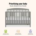 thumbnail image 3 of Dream On Me Odelle 5 in 1 Convertible Crib, Sea Grass, 3 of 9