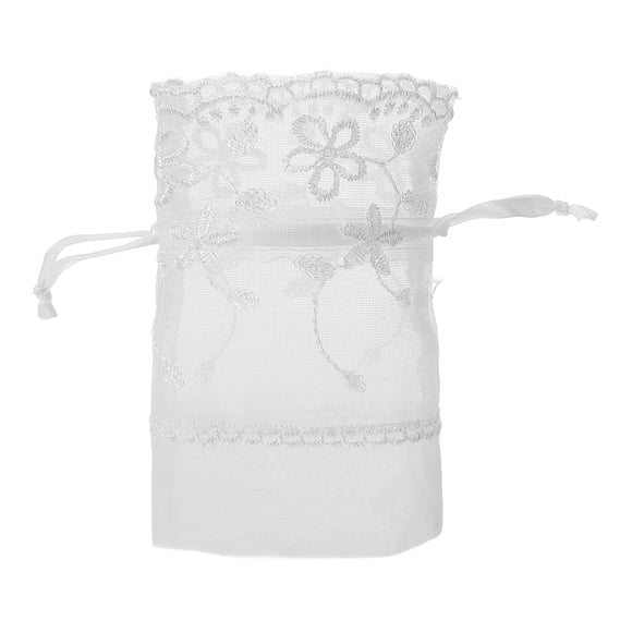 Organza Gift Bags Lace Drawstring Jewelry Pouches Wedding Favor Bags For Birthday Holiday Party Supplies