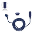 thumbnail image 3 of Globe Electric 9-ft Navy Fabric Extension Cord, 3 of 7