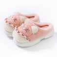thumbnail image 4 of Pantoufles Roses pour Femmes Doublées en Molleton Semelle Épaisse Motif de Chat Mignon Intérieur Maison Chaussures Chaudes et Confortables pour Usage Quotidien et Détente Taille 36, 4 of 6