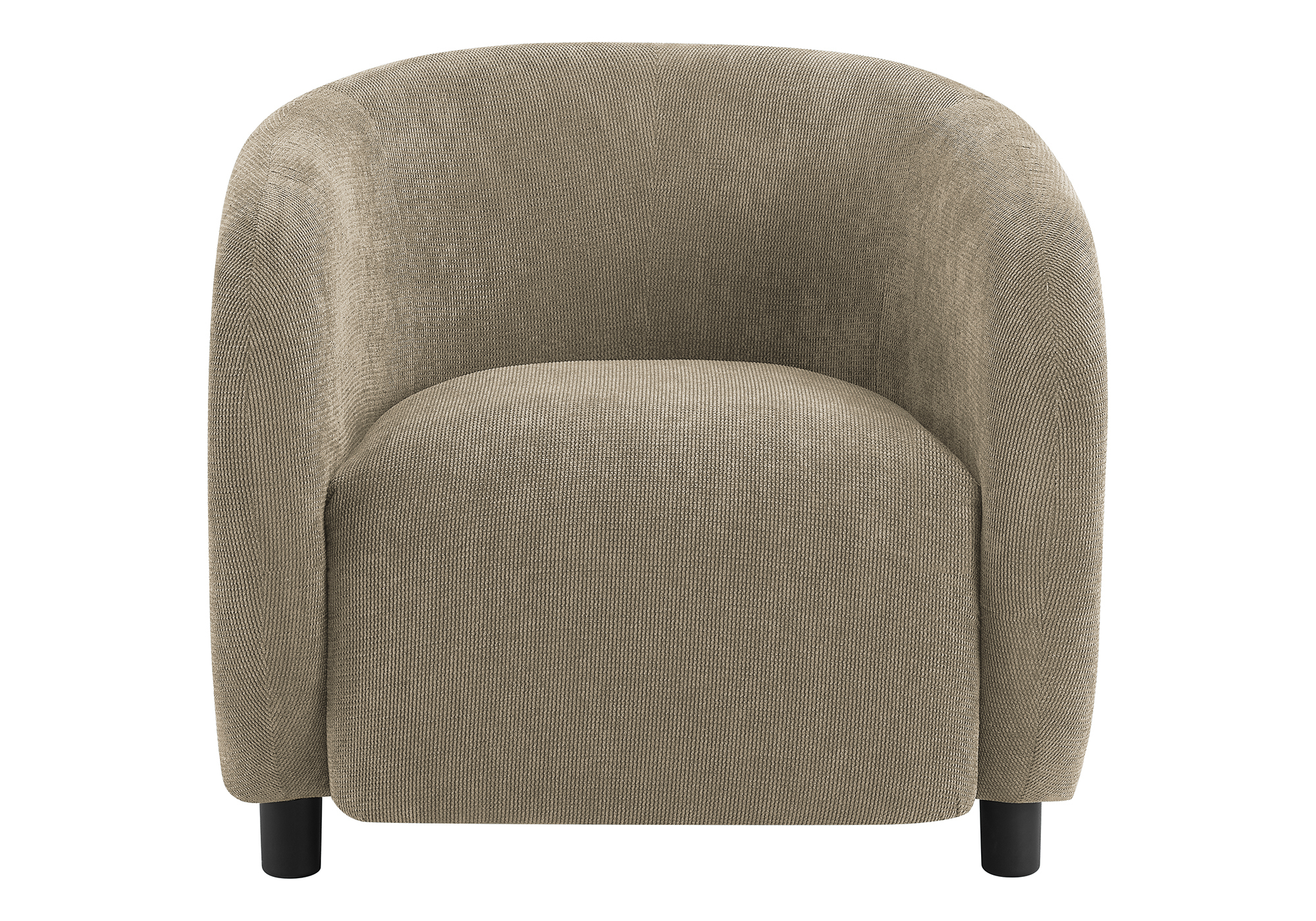 Monarch Specialties - Accent Chair, 29"H, Upholstered, Living Room, Bedroom, Light Brown Fabric, Black Legs, Contemporary, Modern