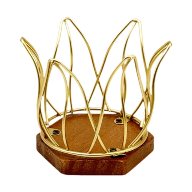 GROWTH TANK Coffee Filter Holder Iron Organizer Container for House Warming Home Kitchen gold