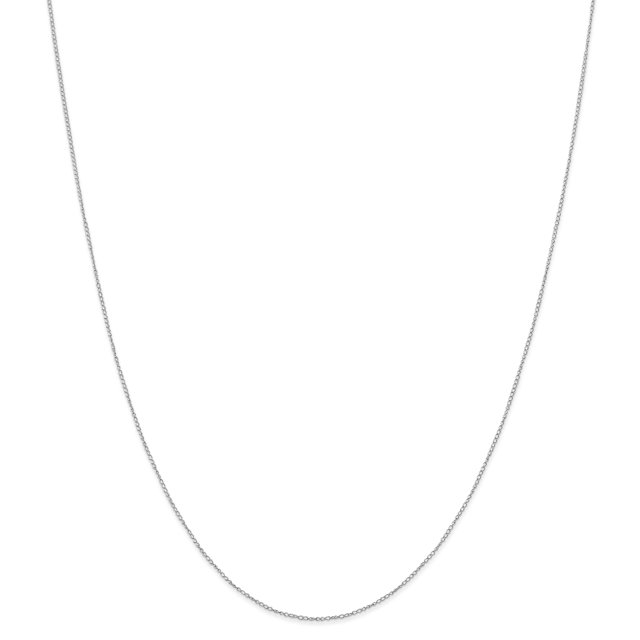 Chaîne Gourmette en Or Blanc 14K 24 Pouces
