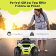thumbnail image 4 of Costway 12V Kids Electric 4-Wheeler ATV Quad 2 Speeds Ride On Car w/MP3&LED Lights White, 4 of 10