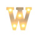 thumbnail image 2 of Vaidha Alphabet LED Letter Lights Light Up White Plastic Letters Standing Hanging A-M &, 2 of 3