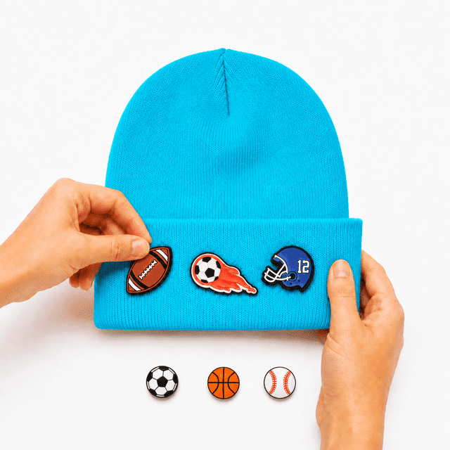 Kids Winter Beanies with Fun Mix&Match Swap Charms