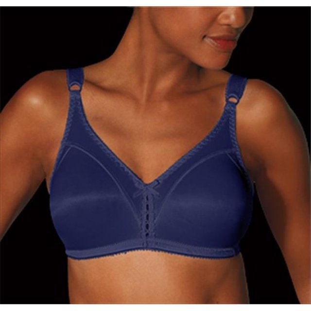 Bali 3820 Double Support Wirefree Bra Size 34B, Blue Cobalt