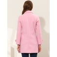thumbnail image 4 of INSPIRE CHIC Manteau Caban Trench d'Hiver pour Femme à Col Peter Pan Rose m, 4 of 6