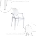 thumbnail image 5 of Sleek Ghost Side Chair – Transparent Clear Acrylic Dining Chair, 5 of 5