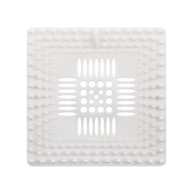 Square Floor Drain Stopper - TPR Material, Filter Screen, for Bathroom Kitchen, Catch Hair Food