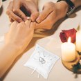 thumbnail image 1 of BESTYASH Ring Barrier Pillow for Wedding Bridal White 1Pcs, 1 of 7