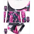 thumbnail image 4 of Matchstick Women's Floral Printed Long Sleeve Midi Dress, 4 of 5