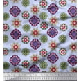 thumbnail image 1 of Soimoi Poly Georgette Fabric Mandala Kaleidoscope Print Fabric by Yard 42 Inch Wide, 1 of 3