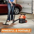 thumbnail image 3 of Armor All AA255W 2.5 Gallon Wet/Dry Vac 2.0 Peak HP Shop Vacuum with Nozzles &amp; Brush, 2.5-Gallon, Orange/Black, 3 of 6