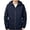 Dark Blue, variant on LOVZFMLL Windbreaker for Men Casual Loose Rain Coat Hooded Jacket Long Sleeve Zip-Up Rain Jacket Outdoor Travel Exercise Outerwear with Pockets