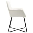 thumbnail image 3 of vidaXL Dining Chairs 4 pcs Cream Fabric, 3 of 5