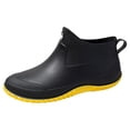 thumbnail image 1 of Kcodviy Slip Women's Rain Shoes Boots Winter Men Korean Version Solid Color Boots for Cold Weather Short Tube Women's Water Womens Rain Shoes Size 11 Shoes, 1 of 5