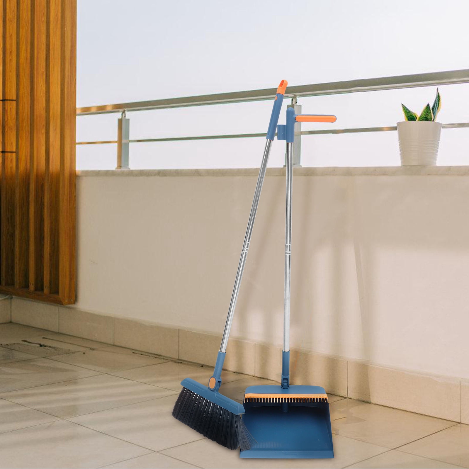 COMPUKAS 1 Set of Dustpan and Broom Set Dust Broom and Pan Set Random Style