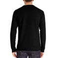thumbnail image 3 of KIHOUT Spring Winter Sweatshirts for Men, Men Long-Sleeve Beefy Muscle Basic Solid Pure Color Blouse Tee Shirt Top Long Sleeve Round-Neck Blouses &, Size S-2XL, 3 of 5