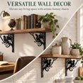 thumbnail image 4 of 2 Pcs Tree Metal Shelf Brackets, 7.87x7.87 Inches, 4 of 6