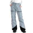 thumbnail image 1 of FAVIPT Pantalon de Ski de Randonnée pour Femme, Léger, à Empiècements, Imperméable, Chaud, Pantalon de Planche à Neige avec Poches, Gris, P, 1 of 8