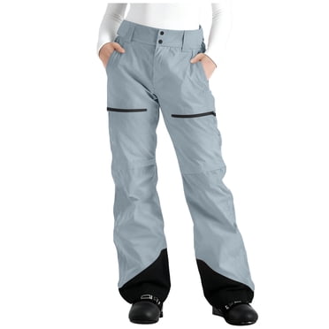 FRSASU Womens Ski Pants Insulated Snow Pants Waterproof Winter Outdoor Hiking Pants Fashion Snowboard Pants Gray M(M)